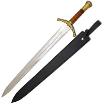 Medieval Warrior Fantasy Swords Comes with Black Leather Sheath (WT-6001)